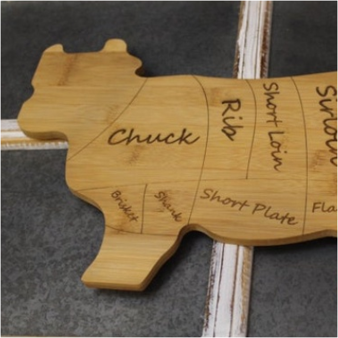 Cow Cuts Cutting Board