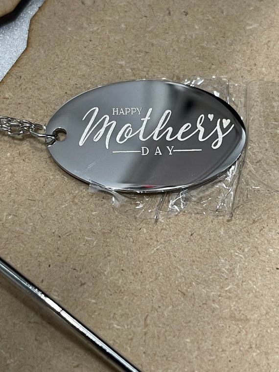 Silver Plated Red Mother’s Day Rose – personalized gift for mom, metal flower, first mother’s day, from daughter, from son - For The Little Things