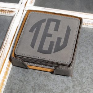 Personalized Leatherette Coasters