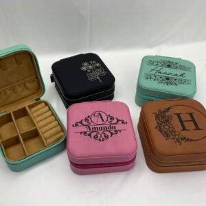 Personalized Jewelry Box with zipper