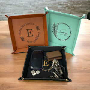 Personalized 9"x9" Key Valet Tray / Catch all