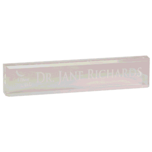 10" x 2" Acrylic Desk Wedge