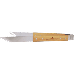 14" Bamboo Barbeque Tongs