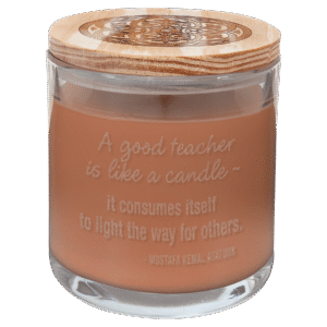 14 oz. Tropical Coconut Candle in a Glass Holder with Wood Lid