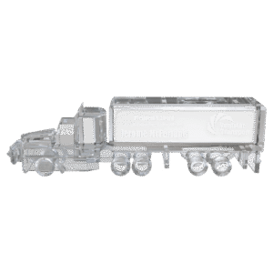 10" x 3" Crystal Semi Truck