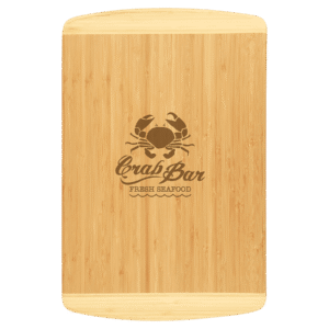 18" x 12" Bamboo 2-Tone Cutting Board