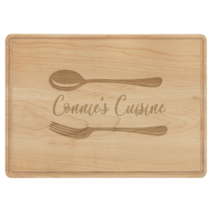 13 3/4" x 9 3/4" Maple Cutting Board with Drip Ring